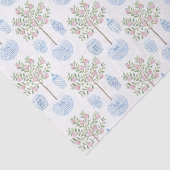 Papier Mousseline Aquarelle d'arachide de Pêche sucrée Arbre blanc b (Détail)