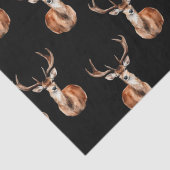 Papier Mousseline Aquarelle de cerf sauvage rustique (Détail)