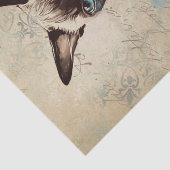 Papier Mousseline Aquarelle de chat de Siamese (Détail)