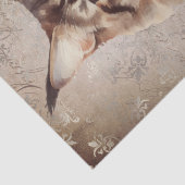 Papier Mousseline Aquarelle de chat Maine Coon (Détail)