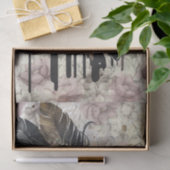 Papier Mousseline Aquarelle de chats floraux Boho (Cadeau)