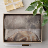 Papier Mousseline Aquarelle de chien beagle (Cadeau)