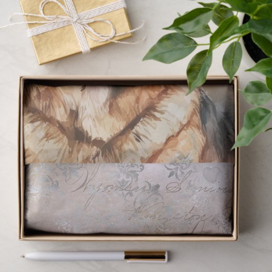 Papier Mousseline Aquarelle de chien berger allemand (Cadeau)