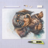 Papier Mousseline Aquarelle de chiot Dachshund (Artisanat)