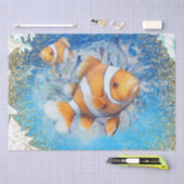 Papier Mousseline Aquarelle de coquille de poisson clown (Artisanat)