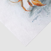 Papier Mousseline Aquarelle de crabe de mer (Détail)