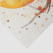 Papier Mousseline Aquarelle de découpage Bright Orange Sun (Détail)