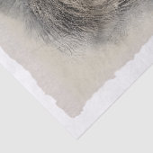 Papier Mousseline Aquarelle de découpage de l'oeuvre de lion (Détail)