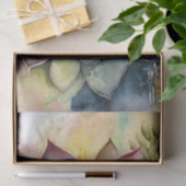 Papier Mousseline Aquarelle de découpage florale Plante Succulente (Cadeau)