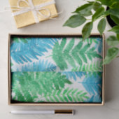 Papier Mousseline Aquarelle de fougère (Cadeau)