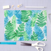 Papier Mousseline Aquarelle de fougère (Artisanat)