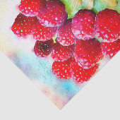 Papier Mousseline Aquarelle de framboises et d'amandes (Détail)