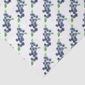 Papier Mousseline Aquarelle de fruits Blueberries Motif alimentaire  (Détail)