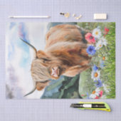 Papier Mousseline Aquarelle de la ferme Cow Highland (Artisanat)