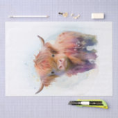 Papier Mousseline Aquarelle de la ferme Cow Highland (Artisanat)