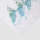 Papier Mousseline Aquarelle de la forêt d'hiver calme (Détail)