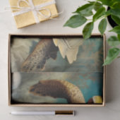 Papier Mousseline Aquarelle de la tortue marine (Cadeau)