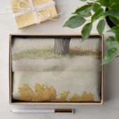 Papier Mousseline Aquarelle de l'arbre de saison d'automne (Cadeau)