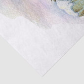 Papier Mousseline Aquarelle de neige Noël d'hiver (Détail)