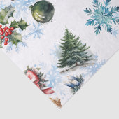 Papier Mousseline Aquarelle de Noël (Détail)