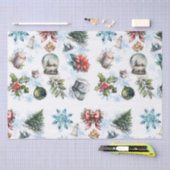 Papier Mousseline Aquarelle de Noël (Artisanat)