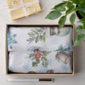 Papier Mousseline Aquarelle de Noël (Cadeau)