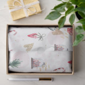 Papier Mousseline Aquarelle de Noël GoldI Design 1 (Cadeau)