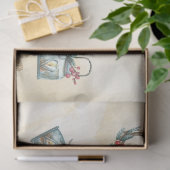 Papier Mousseline Aquarelle de Noël GoldI Design 9 (Cadeau)