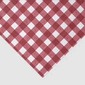 Papier Mousseline Aquarelle de Noël Rouge Buffalo chèque Cadeau (Détail)