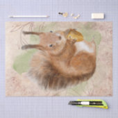 Papier Mousseline Aquarelle d'écureuil (Artisanat)