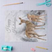 Papier Mousseline Aquarelle Deer Doe Fawn (Artisanat)