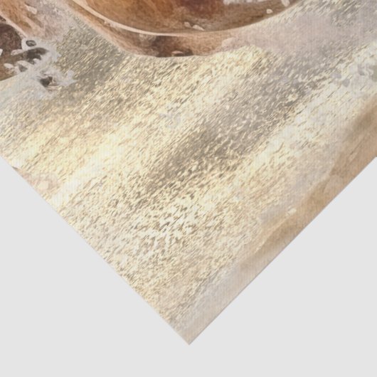 Papier Mousseline Aquarelle des Chevaux sauvages (Détail)