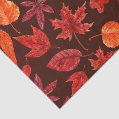 Papier Mousseline Aquarelle des feuilles d'automne (Détail)
