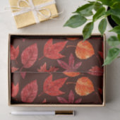 Papier Mousseline Aquarelle des feuilles d'automne (Cadeau)