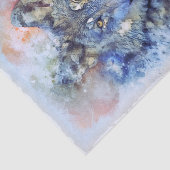 Papier Mousseline Aquarelle d'hiver Wolf Grey Hunter (Détail)