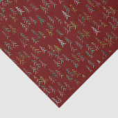 Papier Mousseline Aquarelle d'illustration de l'arbre de Noël (Détail)