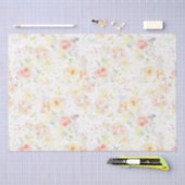 Papier Mousseline Aquarelle douce Fleurs Élégante Romantique (Artisanat)