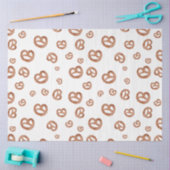 Papier Mousseline Aquarelle douce salée Motif Pretzel (Artisanat)