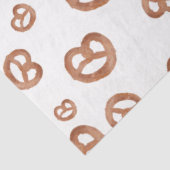 Papier Mousseline Aquarelle douce salée Motif Pretzel (Détail)