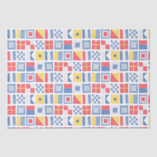 Papier Mousseline Aquarelle Drapeaux marins Drapeaux marins Douche à