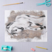 Papier Mousseline Aquarelle du cheval (Artisanat)