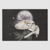 Papier Mousseline Aquarelle du hibou (Recto)