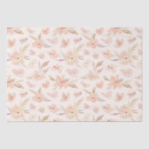 Papier Mousseline Aquarelle élégante et douce florale