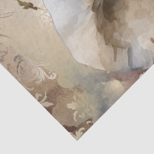 Papier Mousseline Aquarelle Eléphant mignonne (Détail)