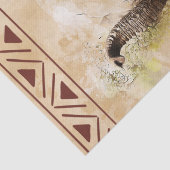 Papier Mousseline Aquarelle éléphante (Détail)