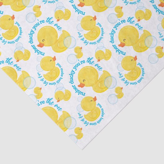 Papier Mousseline Aquarelle en caoutchouc Ducky Vous êtes le parti u (Détail)