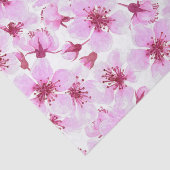 Papier Mousseline Aquarelle en fleurs de cerisier (Détail)