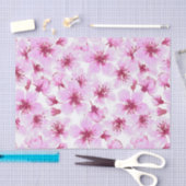 Papier Mousseline Aquarelle en fleurs de cerisier (Artisanat)