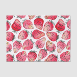 Papier Mousseline Aquarelle et encre de fraises