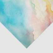 Papier Mousseline Aquarelle été vacances de vacances bus rétro (Détail)